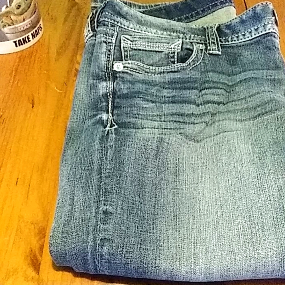 Express Jeans Barely Boot Lowrise